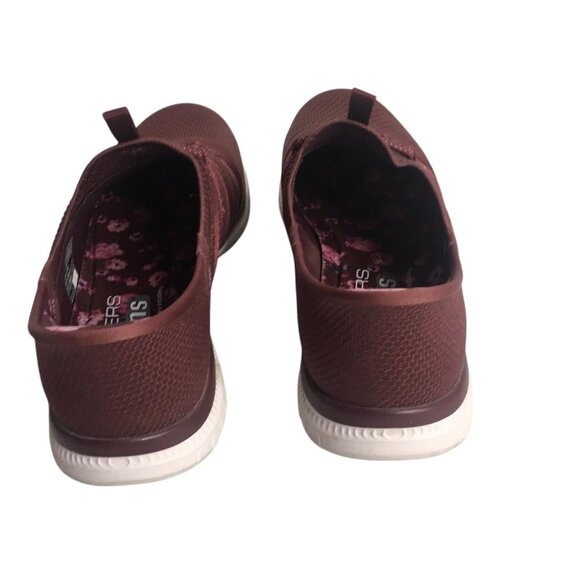 Skechers Shoes Womens Size 8.5 Burgundy Slip-ins Hands Free Air-Cooled 104448 - Picture 10 of 12